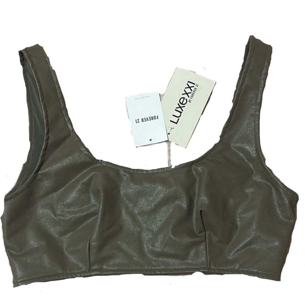 Forever 21 Olive Green Crop Top